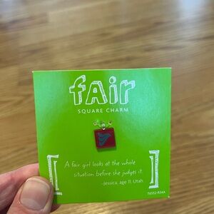 American Girl Fair Square Charm